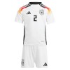 Maglia ufficiale Germania Antonio Rudiger 2 Casa Euro 2024 per Bambino